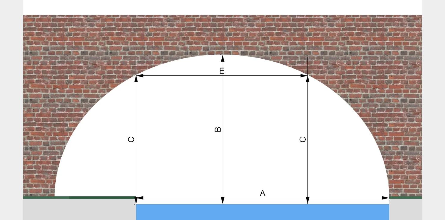 Bridge aperture with offset towpath arch compared against pontoon craft cabin clearance and a deep-hulled boat