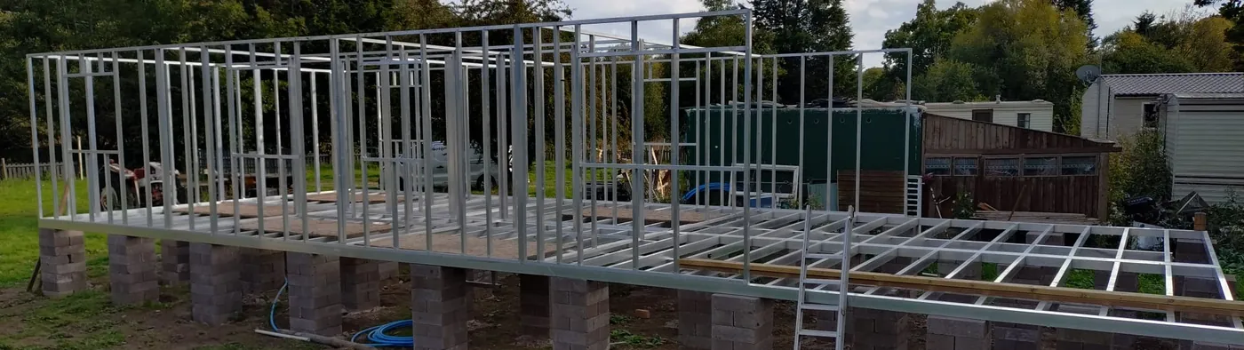 Custom aluminium fabrication and floating structure at the Floats and Frames Poole workshop